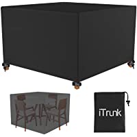 iTrunk Funda Muebles Jardin Impermeable- Fundas Protectoras Impermeable Sofa- 125 x 125 x 74 Funda de Mesa para Juegos…
